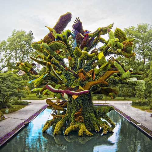 飛鳥綠雕景觀立體花壇