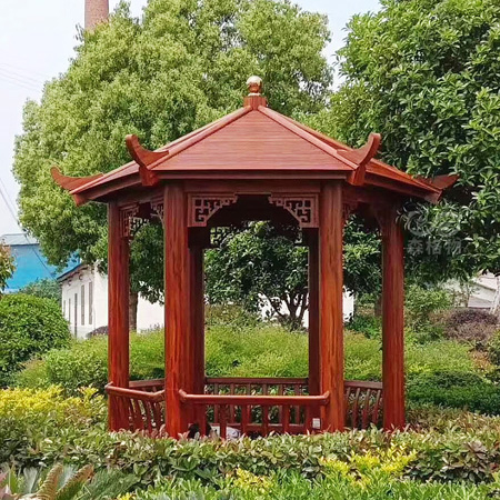 濟源別墅庭院式鋁合金六角涼亭