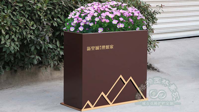 戶外鐵藝鈑金鍍鋅板花箱