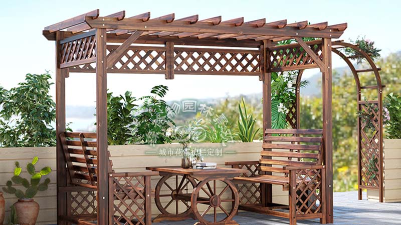 濟源別墅庭院鋁合金葡萄架