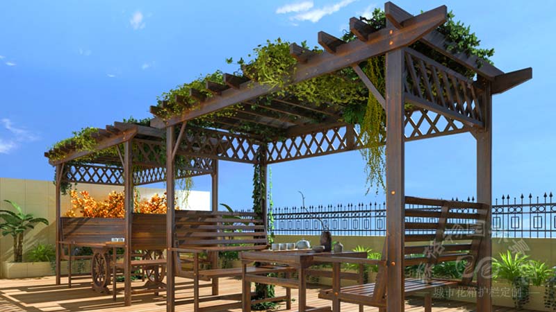 濟源公園小區鋁合金葡萄架