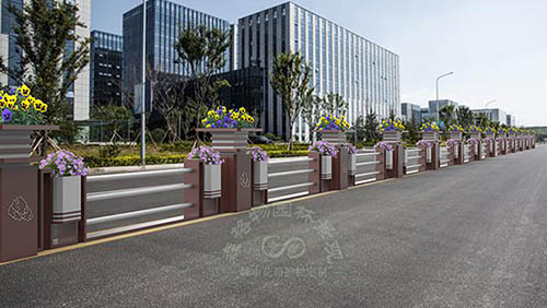 博古通今不銹鋼市政花箱護欄
