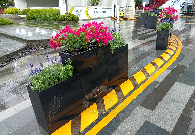湖北花箱案例：浙江寧波鳥巢花箱案例