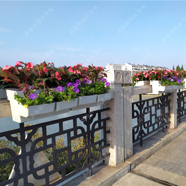 河南護(hù)欄馬鞍PP花盆花箱