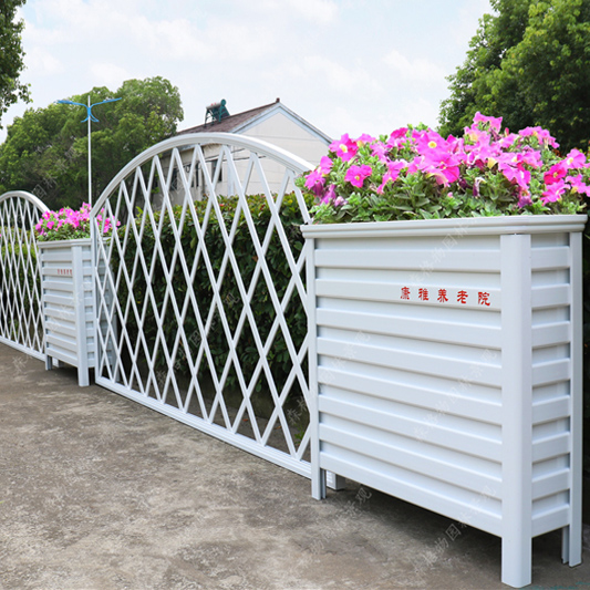 景德鎮圍墻柵欄鋁合金花箱