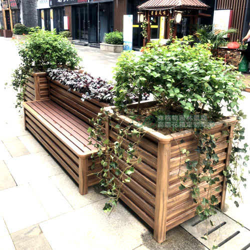 廣西公園景觀座椅花箱