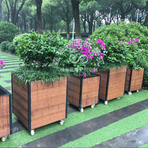 廣西菠蘿格防腐木花箱
