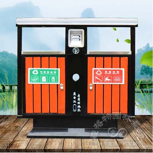 景德鎮加厚鋼木垃圾箱