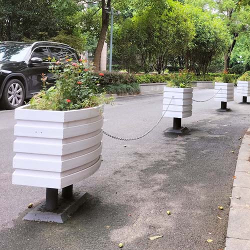 河北一桶一鏈道路鈑金花箱