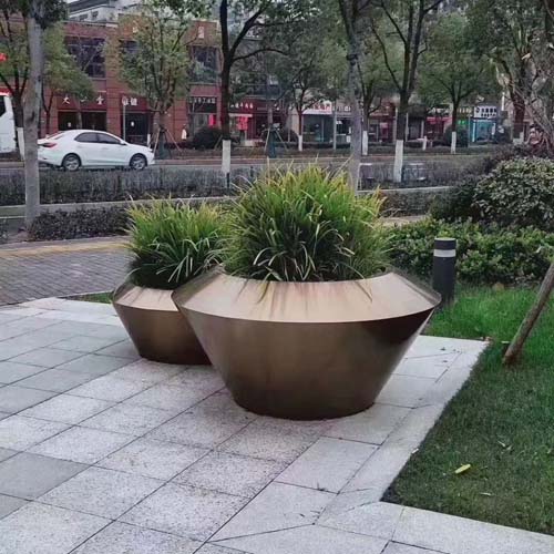 河北商超異形不銹鋼花箱