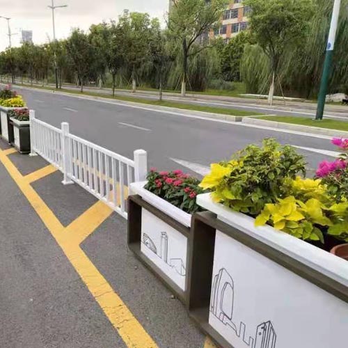 科技之城不銹鋼花箱護欄