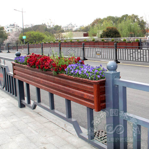 景德鎮仿紅木鋁合金道路花箱