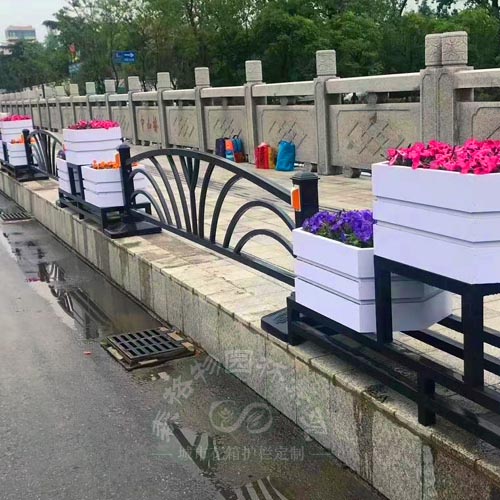 菱形六邊PVC花箱護欄