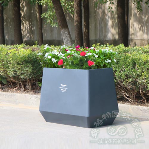 嘉興商場印制logo不銹鋼花箱