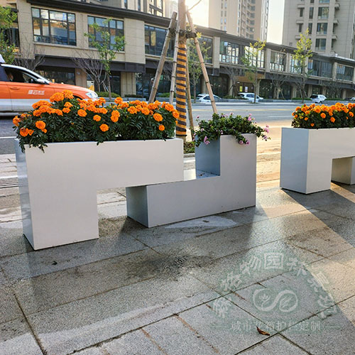 湖北L形組合不銹鋼道路雨水花箱
