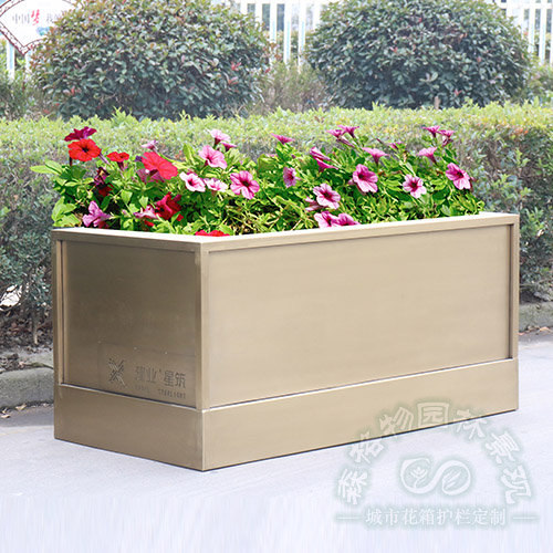 嘉興電鍍金色不銹鋼花箱