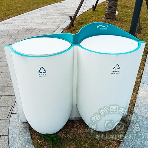 公園創意不銹鋼垃圾桶