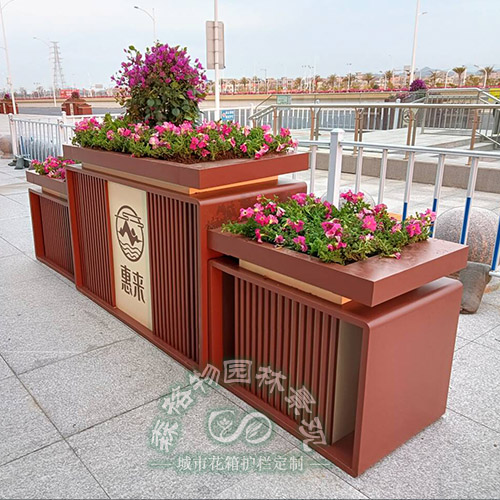 河北不銹鋼景觀文化主題花箱
