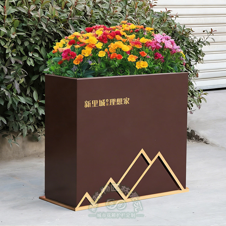 河北山水金線不銹鋼定制花箱