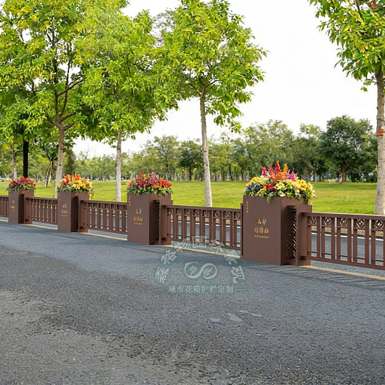 屯昌縣城市印象交通花箱護欄