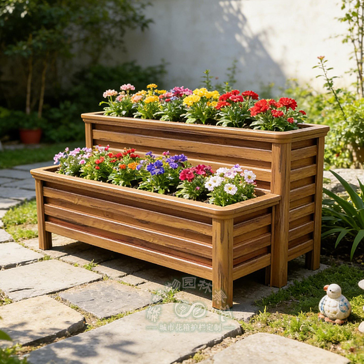 四川公園雙層鋁合金花箱