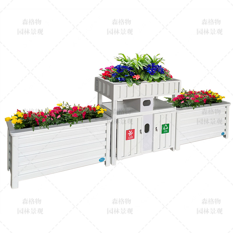 垃圾桶組合花箱