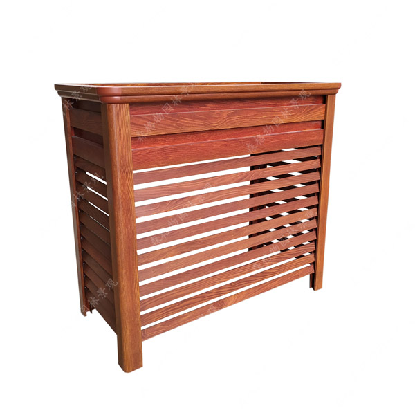 檀木紋鋁合金空調機外罩