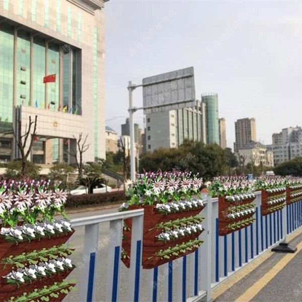 懸掛式馬鞍形多層PVC花箱護欄