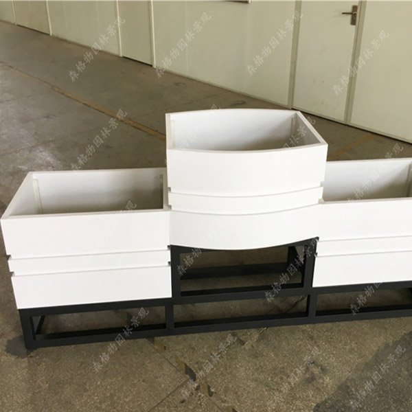 方形圓弧PVC花箱護欄