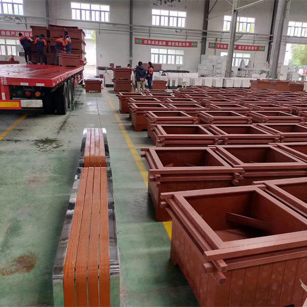 方形公園PVC花箱