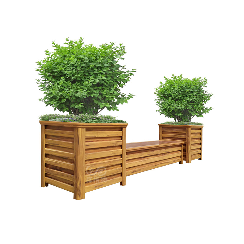 公園景觀座椅花箱