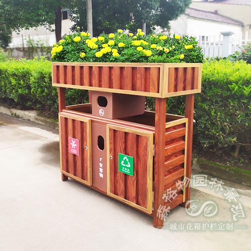 垃圾桶組合花箱