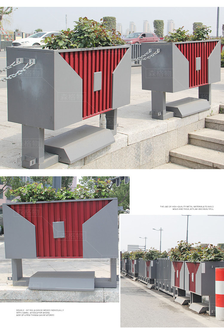 市政金屬道路不銹鋼花箱