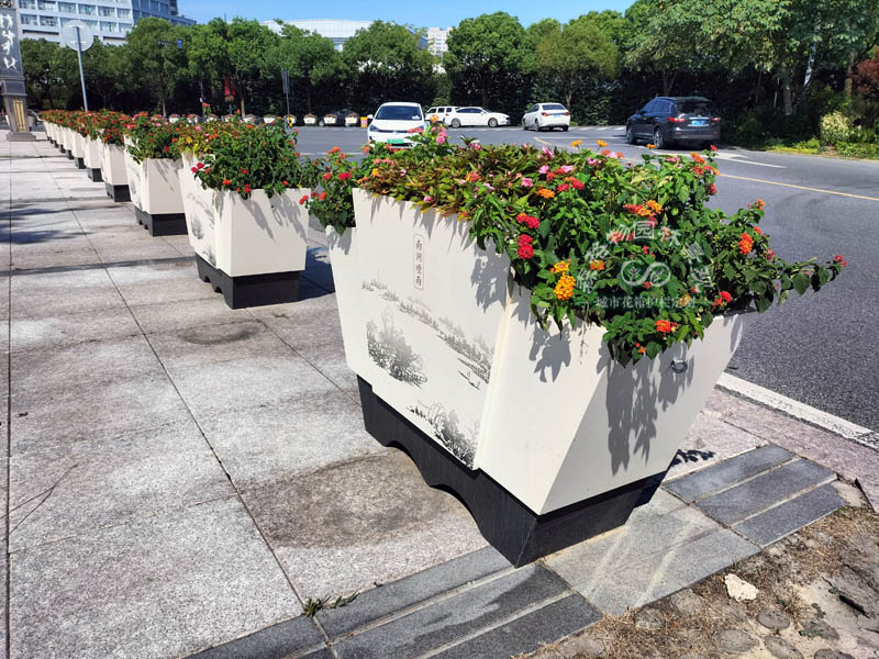 嘉興中心廣場花箱案例