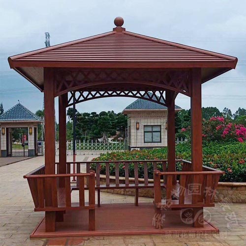 鋁合金仿古四角涼亭