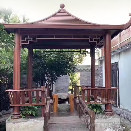 鋁合金仿古四角涼亭