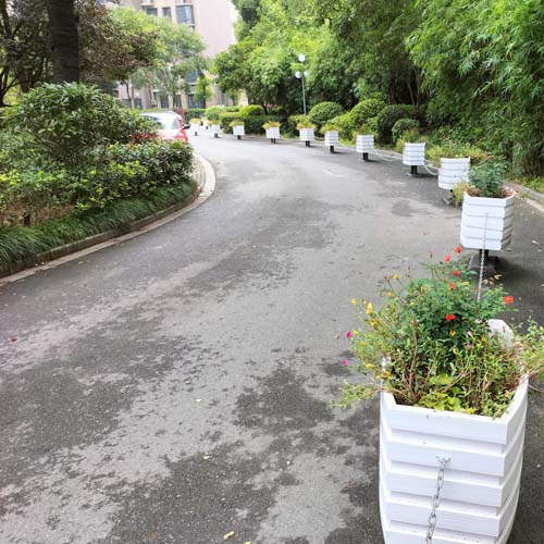 一桶一鏈道路鈑金花箱