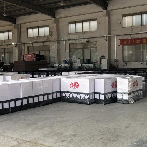 藝術雕花pvc花箱護欄