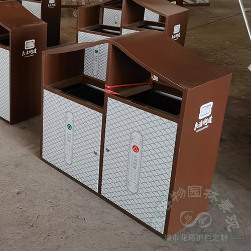 不銹鋼雙分類垃圾桶