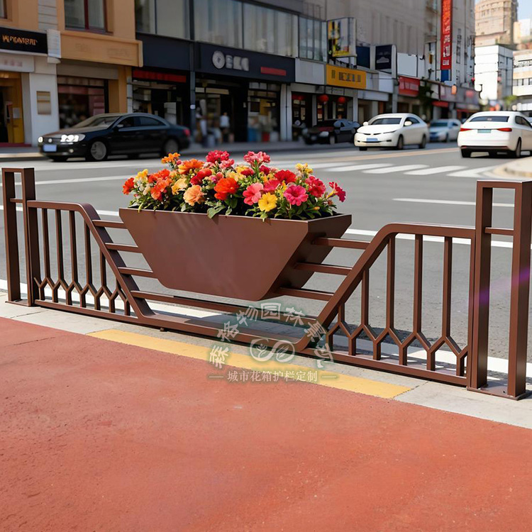 商業街船型花箱護欄