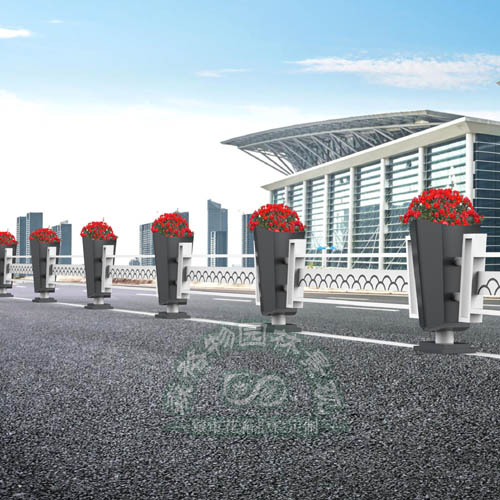 四海升平城市交通護(hù)欄花箱