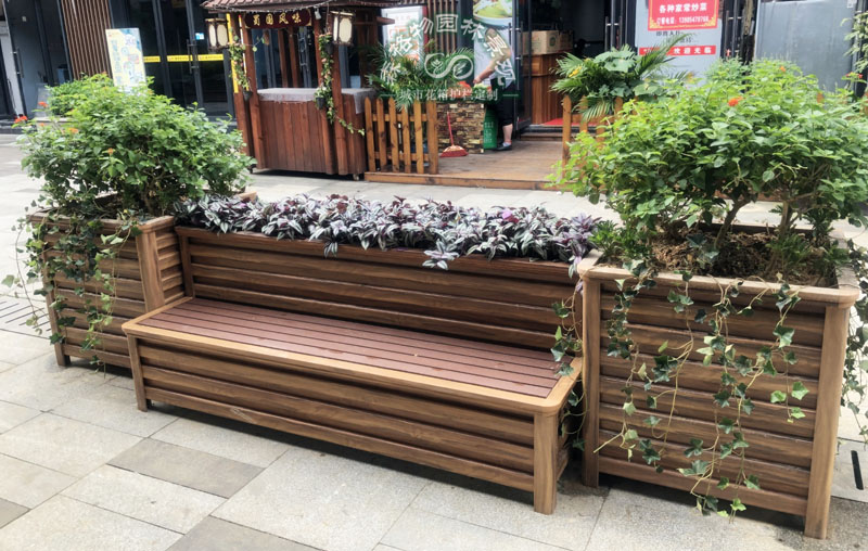 花箱與座椅的完美結合--花箱座椅